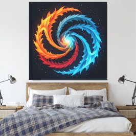 Lienzo  „Meister der 4 Elemente“  