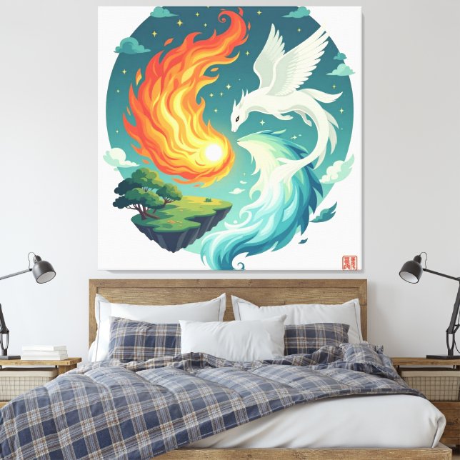 Lienzo  „Meister der 4 Elemente“   (Insitu(Dormitorio))