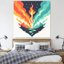 Lienzo „Meister der 4 Elemente“