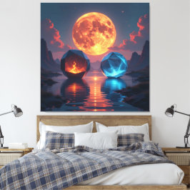 Lienzo  „Meister der 4 Elemente“  