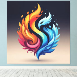 Lienzo  „Meister der 4 Elemente“  