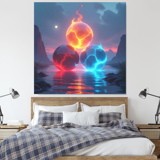 Lienzo  „Meister der 4 Elemente“   (Insitu(Dormitorio))