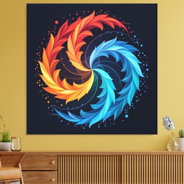 Lienzo „Meister der 4 Elemente“ (Insitu (Sala de estar))