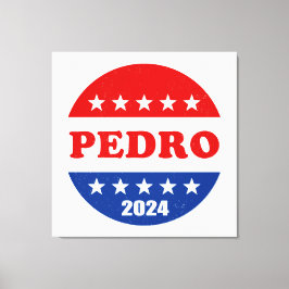 Lienzo Mejor candidato presidencial Pedro 2024
