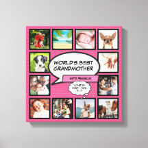 Mejor Collage de fotos rosa de la abuela del mundo