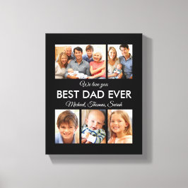 Lienzo Mejor Día de los Padres del Collage de fotos