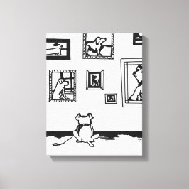 Lienzo Mejor dibujo de línea de perro por diseños de Will