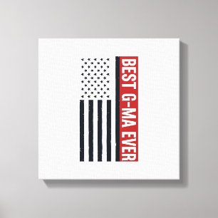 Lienzo Mejor diseño vectorial de bandera patriótica G-Ma