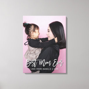 Lienzo Mejor foto personalizada del Día de la Madre