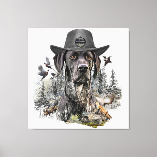 Lienzo Mejor Perro Cazador (GSP)