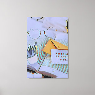 Lienzo Mejor regalo para el amante de los libros