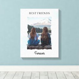 Lienzo Mejores Amigos por Siempre Foto Personalizada 