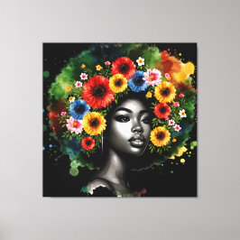 Lienzo Melanin Hombres Mujeres Mujeres Niños