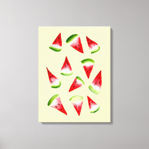 Lienzo Melaza acuática linda fruta