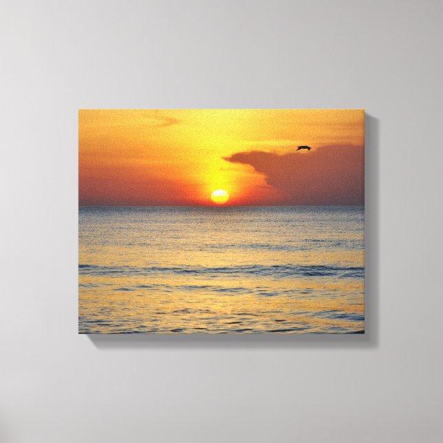 Lienzo Melbourne Beach Sunrise Wraplin Canvas (Anverso)
