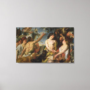 Lienzo Meleager y Atalanta (aceite en lona)