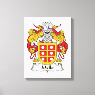 Lienzo Mello Family Crest
