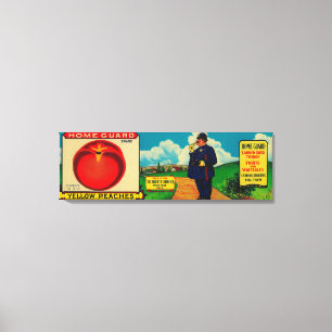 Lienzo Melocotón LabelMansfield, OH del guardia casero