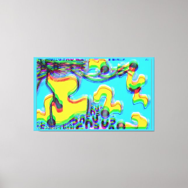 Lienzo Melting Memphis Vibes III (Anverso)