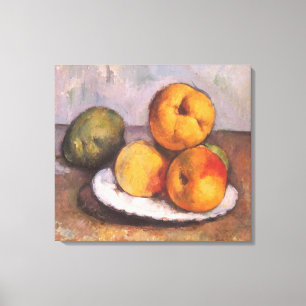 Lienzo Membrillo, manzanas y peras de Paul Cezanne