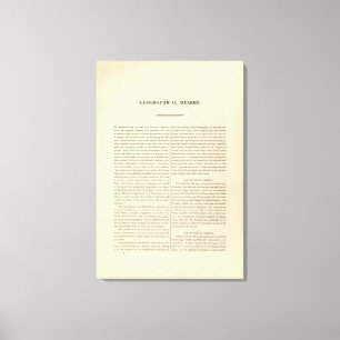 Lienzo Memorias geográficas