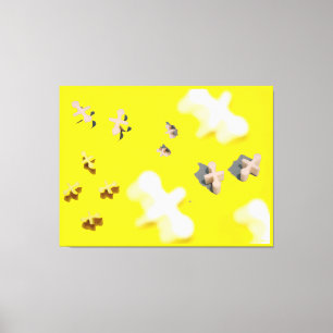 Lienzo Memphis Design Jacks