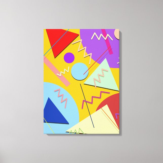 Lienzo Memphis Nº 8 (Anverso)