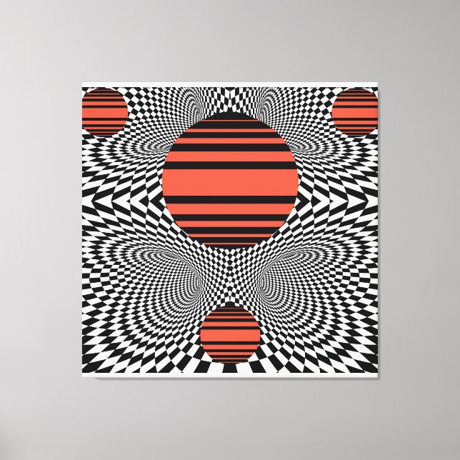 Lienzo Memphis OpArt (Anverso)