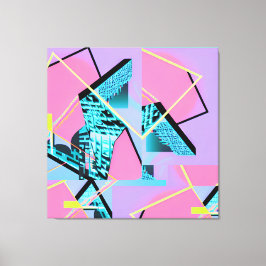 Lienzo Memphis Pong Exchange