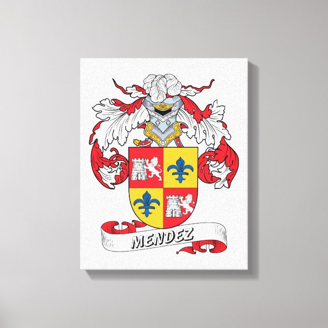 Lienzo Mendez Family Crest (Anverso)