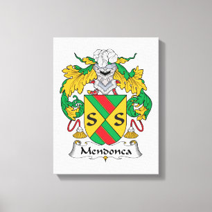 Lienzo Mendonca Family Crest