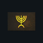 Lienzo Menorah Flame<br><div class="desc">Una representación digital de la menorah judía de siete ramas (hebreo: מְ נ וֹ רָ ‎). Añade tu propio texto. La menorah de siete ramas, utilizada en el santuario portátil establecido por Moisés en el desierto y más tarde en el Templo en Jerusalén, ha sido un símbolo del judaísmo desde...</div>