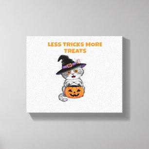 Lienzo Menos trucos Más Tratamientos Regalos De Halloween
