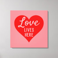 Mensaje de amor vive aquí