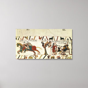 Lienzo Mensajeros de duque Guillermo al individuo de