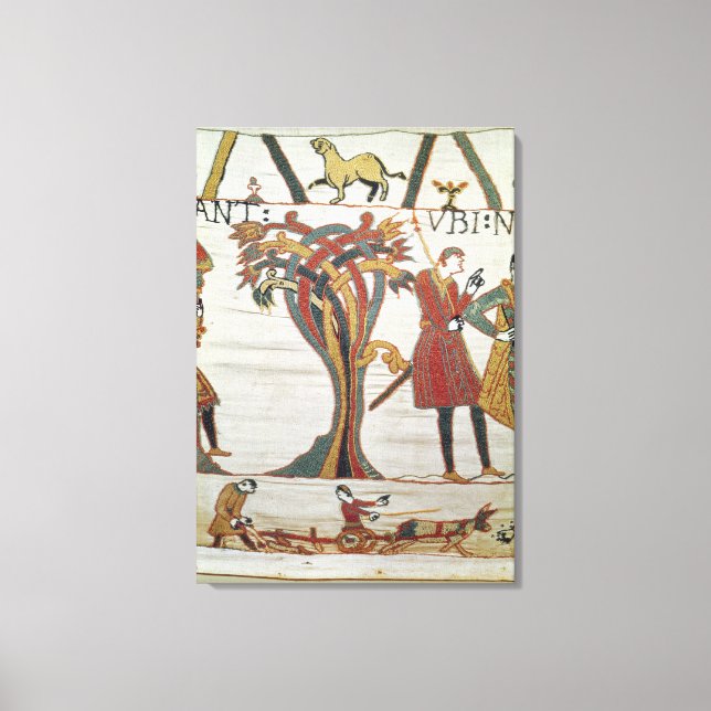 Lienzo Mensajeros del Duke William llegaron a encontrar a (Anverso)