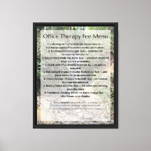Menú de Tarifa de Terapia de Oficina