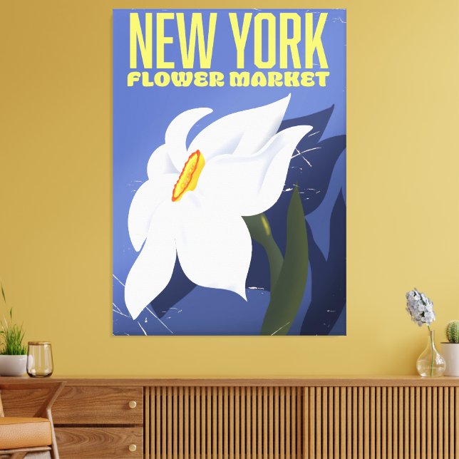 Lienzo mercado de flores de nueva york (Insitu (Sala de estar))