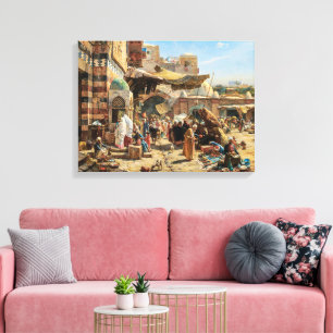 Lienzo Mercado de Jaffa   Gustav Bauernfeind   Canvas Pri