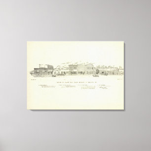 Lienzo Mercado y misión de la zona este de la lanza