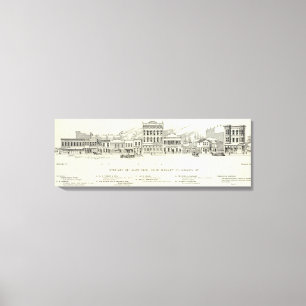 Lienzo Mercado y misión de la zona este de Steuart