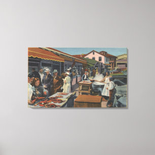 Lienzo Mercados de pescado al aire libre en Fisherman's W