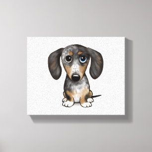 Lienzo Merle Dapple Dachshund Cute Wiener Dog