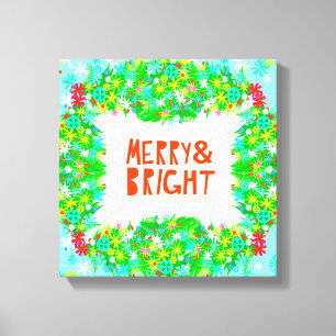 Lienzo Merry and Bright Wreath
