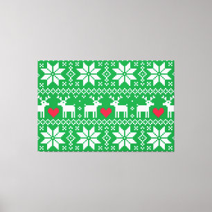 Lienzo Merry Christmas pattern 2