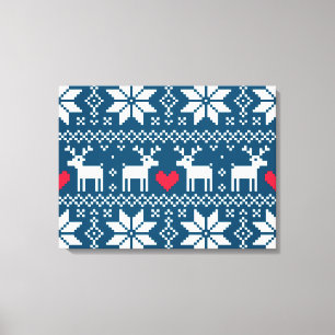 Lienzo Merry Christmas pattern 2