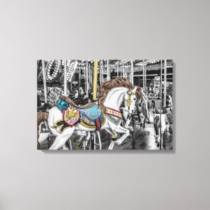 Lienzo Merry Go Round Carousel