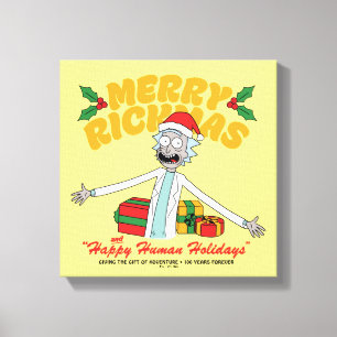 Lienzo Merry Rickmas and Happy Human Holidays