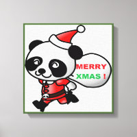 "MERRY XMAS" PANDA OSAR SANTA