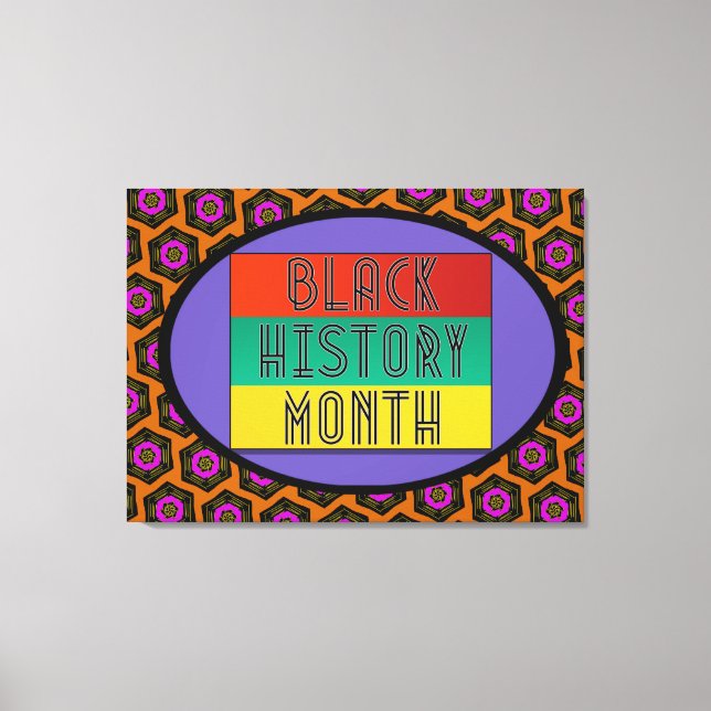 Lienzo Mes de historia negra (Anverso)